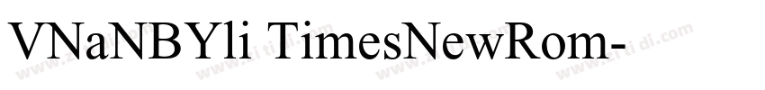 VNaNBYli TimesNewRom字体转换